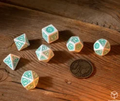Q-Workshop - The Witcher RPG Dice Set: Ciri - The Law of Surprise (8-delig)
