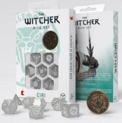Q-Workshop - The Witcher RPG Dice Set: Ciri - The Lady of Space and Time (8-delig)