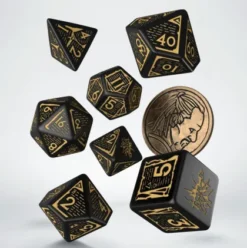 Q-Workshop - The Witcher RPG Dice Set: Vesemir - The Sword Master (8-delig)