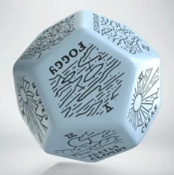 Q-Workshop - Weather Generator Die: Blue & Black