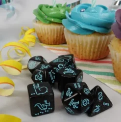 Q-Workshop - 20 Years RPG Dice Set: Llama (8-delig)