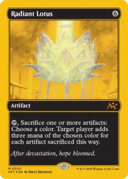 Radiant Lotus (#500) (first-place foil) - Aetherdrift First-Place Box Toppers
