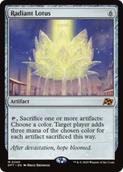 Radiant Lotus (foil) - Aetherdrift Planeswalker Stamped