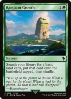 Rampant Growth (surge foil) - Final Fantasy Commander