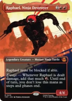 Raphael, Ninja Destroyer (#218) (foil) (borderless) - Teenage Mutant Ninja Turtles Varianten