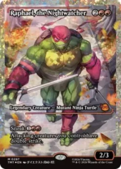 Raphael, the Nightwatcher (#297) (fracture foil) (showcase) - Teenage Mutant Ninja Turtles Varianten