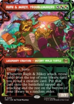 Raph & Mikey, Troublemakers (foil) (showcase) - Teenage Mutant Ninja Turtles Varianten