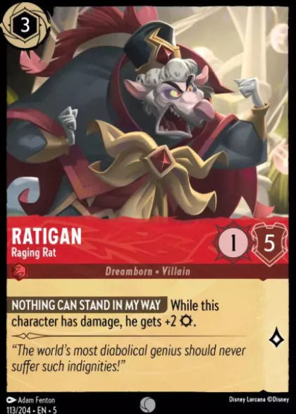Ratigan, Raging Rat (foil) - Shimmering Skies