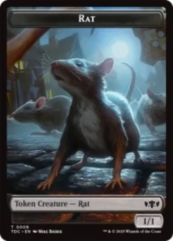 Rat token (1/1) - Tarkir: Dragonstorm Commander