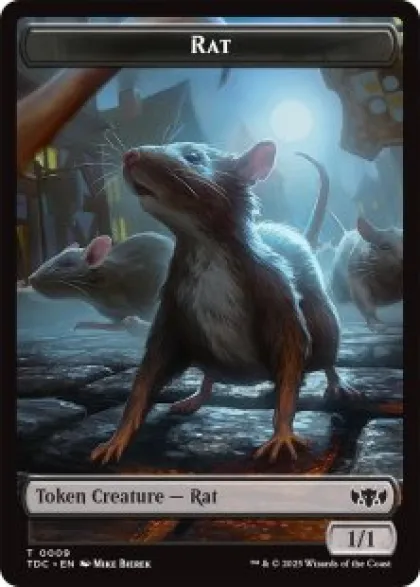 Rat token (1/1) - Tarkir: Dragonstorm Commander