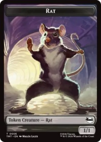 Rat token (1/1) - Teenage Mutant Ninja Turtles