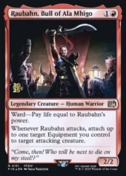Raubahn, Bull of Ala Mhigo (foil) - Final Fantasy Prerelease Promo's