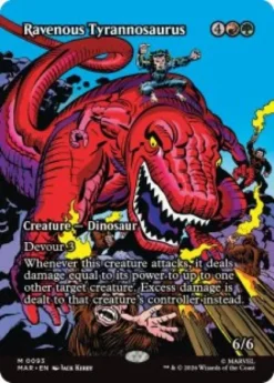 Ravenous Tyrannosaurus (#93) (foil) (borderless) - Marvel