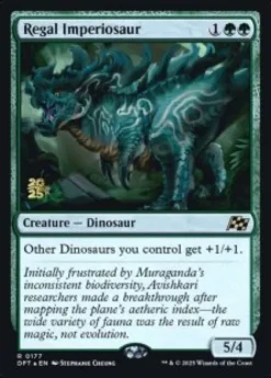Regal Imperiosaur (foil) - Aetherdrift Prerelease Promo's