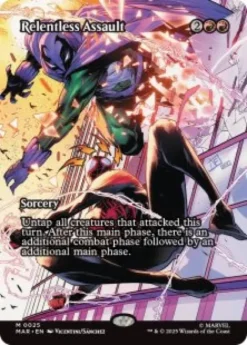 Relentless Assault (#25) (foil) (borderless) - Marvel