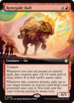 Renegade Bull (extended art) - Secrets of Strixhaven Commander Varianten