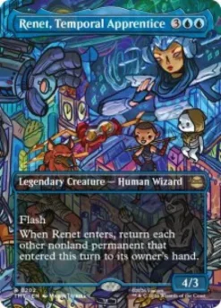 Renet, Temporal Apprentice (foil) (borderless) - Teenage Mutant Ninja Turtles Varianten