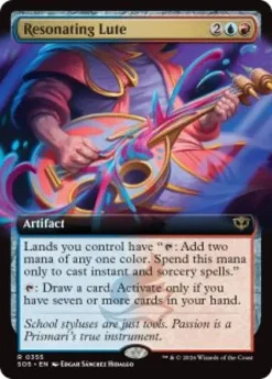 Resonating Lute (extended art) - Secrets of Strixhaven Varianten