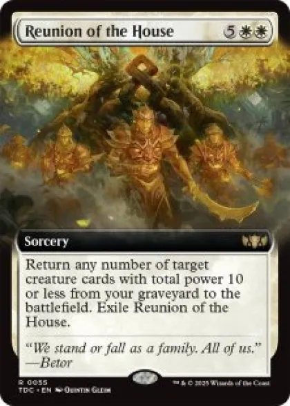 Reunion of the House (extended art) - Tarkir: Dragonstorm Commander Varianten
