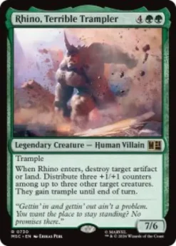 Rhino, Terrible Trampler (foil) - Marvel Super Heroes Commander