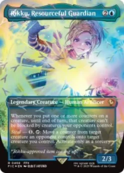 Rikku, Resourceful Guardian (#468) (foil) (borderless) - Final Fantasy Commander Varianten