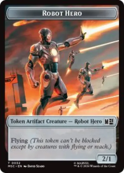 Robot Hero token (2/1) - Marvel Super Heroes Commander