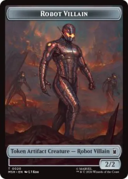 Robot Villain token (foil) (2/2) - Marvel Super Heroes