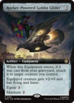 Rocket-Powered Goblin Glider (foil) (extended art) - Marvel's Spider-Man Varianten