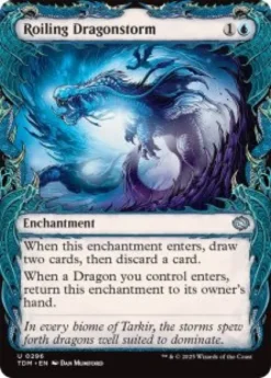 Roiling Dragonstorm (foil) (showcase) - Tarkir: Dragonstorm Varianten