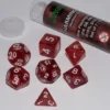 Role Playing Dice Set Charming Red (7-delig)