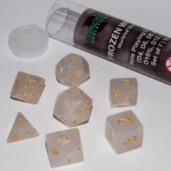 Role Playing Dice Set Frozen White (7-delig)