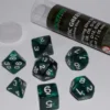 Role Playing Dice Set Mystic Green (7-delig)