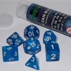 Role Playing Dice Set Ocean Blue (7-delig)