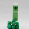 Role Playing Dice Set Solid Green (7-delig)