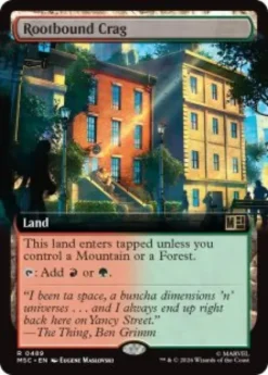 Rootbound Crag (extended art) - Marvel Super Heroes Commander Varianten