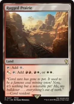 Rugged Prairie (surge foil) - Final Fantasy Commander