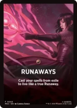 Runaways front card - Marvel Super Heroes Commander