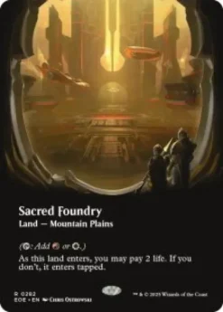 Sacred Foundry (#282) (foil) (borderless) - Edge of Eternities Varianten