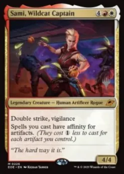Sami, Wildcat Captain (foil) - Edge of Eternities Planeswalker Stamped