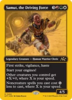 Samut, the Driving Force (#492) (first-place foil) - Aetherdrift First-Place Box Toppers