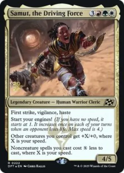 Samut, the Driving Force (foil) - Aetherdrift Prerelease Promo's