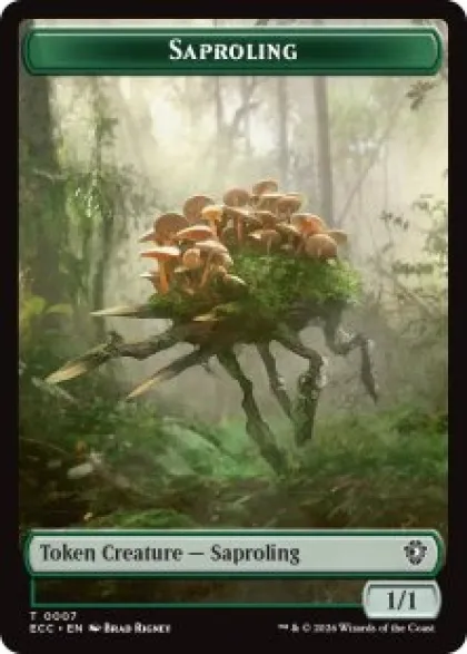 Saproling token (foil) (1/1) - Lorwyn Eclipsed Commander