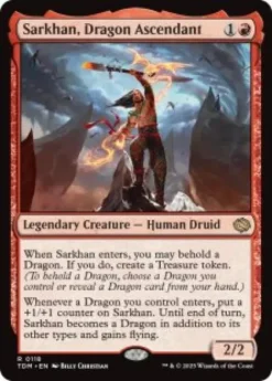 Sarkhan, Dragon Ascendant (foil) - Tarkir: Dragonstorm