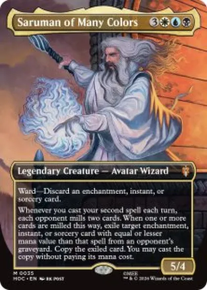 Saruman of Many Colors (#35) (borderless) - The Hobbit Eternal
