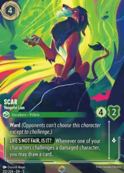 Scar, Vengeful Lion (foil) (borderless) - Shimmering Skies
