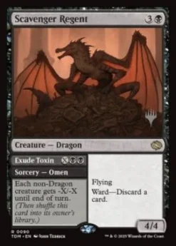 Scavenger Regent (foil) - Tarkir: Dragonstorm Planeswalker Stamped