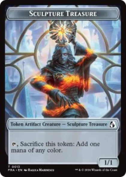 Sculpture Treasure token (foil) (1/1) - Reality Fracture