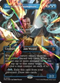 Seasoned Cryomancer (#452) (facet foil) (borderless) - Reality Fracture