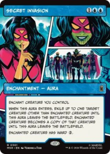 Secret Invasion (foil) (borderless) - Marvel Super Heroes Varianten