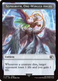 Sephiroth, One-Winged Angel emblem (foil) - Final Fantasy